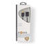 USB kaapeli | USB 2.0 | USB-A Uros | USB-A Naaras | 480 Mbps | Kullattu | 2.00 m | Pyöreä | PVC | Antrasiitti | Laatikko - Tietokone ja verkko - 5412810263448 - 4