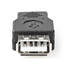 USB Mikro-B Sovitin | USB 2.0 | USB Micro-B Uros | USB-A Naaras | 480 Mbps | Niklattu | PVC | Musta | Blister - Tietokone ja verkko - 5412810289028 - 2