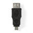 USB Mikro-B Sovitin | USB 2.0 | USB Micro-B Uros | USB-A Naaras | 480 Mbps | Niklattu | PVC | Musta | Blister - Tietokone ja verkko - 5412810289028 - 4