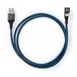 USB kaapeli | USB 2.0 | Apple Lightning 8-Pin | USB-A Uros | 12 W | 480 Mbps | Niklattu | 1.00 m | Pyöreä | Nailon / Punottu | Musta / Sininen | Laatikko kannella ja ikkunalla - Pelituotteet - 5412810326808 - 75