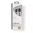 USB kaapeli | USB 2.0 | USB-A Uros | USB-A Naaras | 480 Mbps | Kullattu | 2.00 m | Pyöreä | PVC | Antrasiitti | Laatikko - Tietokone ja verkko - 5412810263448 - 66