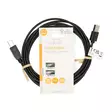 USB kaapeli | USB 2.0 | USB-A Uros | USB-B Uros | 480 Mbps | Niklattu | 3.00 m | Pyöreä | PVC | Musta | Label - Tietokone ja verkko - 5412810428038 - 66