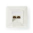 Verkon seinärasia | Flush Mount | 2-Porttinen port(s) | CAT6a | Suora | Naaras | Kullattu | PVC | Valkoinen | Kirjekuori - Tietokone ja verkko - 5412810331048 - 3