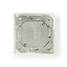 Verkon seinärasia | Flush Mount | 2-Porttinen port(s) | CAT6a | Suora | Naaras | Kullattu | PVC | Valkoinen | Kirjekuori - Tietokone ja verkko - 5412810331048 - 4