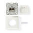 Verkon seinärasia | Flush Mount | 2-Porttinen port(s) | CAT6a | Suora | Naaras | Kullattu | PVC | Valkoinen | Kirjekuori - Tietokone ja verkko - 5412810331048 - 7