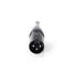 XLR adapteri | XLR 3-Pin uros | 6.35 mm uros | Niklattu | Suora | Metalli | Musta | 1 kpl | Muovipussi - Audioadapterit - 5412810296248 - 4