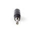 XLR adapteri | XLR 3-Pin uros | 6.35 mm uros | Niklattu | Suora | Metalli | Musta | 1 kpl | Muovipussi - Audioadapterit - 5412810296248 - 5