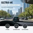 Autokamera | 4K@30fps | 4 MPixel | Wi-Fi | Ei näyttöä | GPS | Parkkitutka | Liiketunnistus | Yökuvaus | Musta - Autokamerat - 5412810478798 - 51