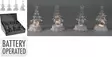 Led-joulukuusi ja akryylikoriste, lämmin valkoinen valo, paristokäyttöinen joulusisustus 16?cm - Joulukoristeet ja -tekstiilit - 8721037130028 - 1