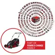 Akkuruohonleikkuri GE-CM 43 Li M Kit (2x4,0Ah) - Työnnettävät ruohonleikkurit - 4006825610338 - 10