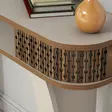 Amerikkalainen Perinteinen Senkki Peilillä - Kermanvärinen, 100% Melamiinipinnoitettu, 105x85x30 cm, Useita Hyllyjä - - 19-19-8681875412888 - 4