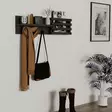 Anthrasiitti Hall Standi - 100% Mäntyä, 80x20x11 cm, Seinään Kiinnitettävä, Tyylikäs ja Kestävä Säilytysratkaisu - - 19-19-8682870717008 - 2