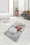 Antibakteerinen Kylpymatto 70x120 cm - Monivärinen, 100% Polyesteri, Konepestävä, Liukumaton, 10 mm Paksuus - Kylpyhuonematot ja kosteantilan matot - 8682870916128 - 1