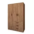 Atlantic Pine Vaatekaappi - 100% Melamiinipinnoitettu Lastulevy, 18mm, 90x174,8x47cm, Useita Hyllyjä, Kiinnitettävä Seinäkiinnitys - - 19-19-8684283109968 - 1