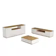 Atlantic Pine White Olohuoneen Kalustesetti - 100% Melamiinipinnoitettu - TV-taso, Sohvapöytä, Konsoli - 18 mm - Huonekalut - 8683742495888 - 1