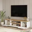 Atlantic Pine White Olohuoneen Kalustesetti - 100% Melamiinipinnoitettu - TV-taso, Sohvapöytä, Konsoli - 18 mm - Huonekalut - 8683742495888 - 5