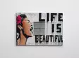 Banksy Multivärinen Koristeellinen Kangastaulu 70x100 cm - Puukehys 2x3 cm - 50% Puuvilla/50% Polyesteri - Taulut ja kehykset - 8683342789028 - 4