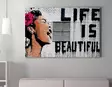 Banksy Multivärinen Koristeellinen Kangastaulu 70x100 cm - Puukehys 2x3 cm - 50% Puuvilla/50% Polyesteri - Taulut ja kehykset - 8683342789028 - 2