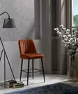 Bar Stool Setti 4 kpl - Tyylikäs ja Kestävä - 100% Melamiinipinnoitettu - Laadukas Polyesterikangas - Metallijalat - Baarijakkarat - 8683742879718 - 2