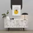 Carrara Marmori Konsoli - 100% Melamiinipinnoitettu, Antibakteerinen, Leveys 150 cm, Korkeus 80 cm, Syvyys 40 cm - Lipastot ja senkit - 8684282985068 - 2