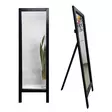 Cheval-peili Musta 100% Puu 45x145 cm Seinään Kiinnitettävä 2 cm Kehys 4 mm Peili 1 Paketti - Peilit - 8684282295648 - 1