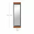 Cheval Peili - Huonekalut, Tammi Fume, 100% Metalli, 50x170x3 cm, Moderni ja Tyylikäs, Yksi Paketti, 25 kg - Peilit - 8683743270248 - 11
