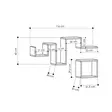 Skandinaavinen Tammi Seinä Hylly 100% Melamiini 18mm 116x45x20cm Helppo Asentaa Tyylikäs Säilytysratkaisu - Seinähyllyt - 8681181988008 - 3