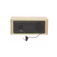 Digitaalinen Kelloradio | LED | USB-C Female | FM | Torkkutoiminto | Hälytystoiminto / Uniajastin | Hälytysten lukumäärä: 2 | Puu - Radiot ja MP3/4-soittimet - 5412810474998 - 20