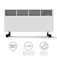 Digital panel heater 2000W - Lämmitys - 8711902078708 - 1
