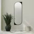 Ekologinen Flotal-E Peili - Musta, 100% MDF, 52x152 cm, Seinään Kiinnitettävä, Tyylikäs ja Kestävä Sisustuselementti - Peilit - 8684282515418 - 2