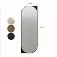 Ekologinen Flotal-E Peili - Musta, 100% MDF, 52x152 cm, Seinään Kiinnitettävä, Tyylikäs ja Kestävä Sisustuselementti - Peilit - 8684282515418 - 6