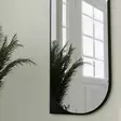 Ekologinen Flotal-E Peili - Musta, 100% MDF, 52x152 cm, Seinään Kiinnitettävä, Tyylikäs ja Kestävä Sisustuselementti - Peilit - 8684282515418 - 3