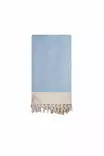 Fouta Rantapyyhe, Kylpyhuone, Vaaleansininen, 90% Puuvilla 10% Polyesteri, 310 g/m², 90x180 cm, Konepestävä 30°C - Pyyhkeet ja kylpytakit - 8684283207848 - 1