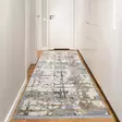 Harmaa Beige Kermanvärinen eteisen matto käytävämatto 100x500 cm - 60% Polypropeeni, 40% Polyesteri, 1700 g/m², 7 mm Nukka - Suuret ja keskikokoiset matot - 8683342810548 - 2