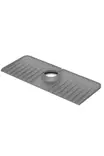 Harmaa Keittiön Allassuoja - 100% Muovia, 13,7 x 37 x 1,5 cm - Estää Roiskeet ja Suojaa Pinnan Vaurioilta - Keittiötyövälineet - 8684283679188 - 3