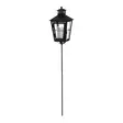 Hautalyhty 3D LED-kynttilällä 88,5 cm maapiikillä Finnlumor - Musta metallinen hautalyhty hämäräkytkimellä ja ajastimella (IP44) - Led-kynttilät ja lyhdyt - 6410416562988 - 6