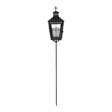 Hautalyhty 3D LED-kynttilällä 88,5 cm maapiikillä Finnlumor - Musta metallinen hautalyhty hämäräkytkimellä ja ajastimella (IP44) - Led-kynttilät ja lyhdyt - 6410416562988 - 5