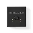 HDMI Kytkin | 3-Porttinen port(s) | 1x HDMI Input / 2x HDMI Input | 1x HDMI Output / 2x HDMI Output | 4K@60Hz | 6 Gbps | Metalli | Antrasiitti - Videokytkimet ja jakajat - 5412810320158 - 30