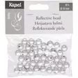 Heijastava helmi 10 mm 40kpl valkoinen - Askartelumateriaalit ja tarvikkeet - 6410416086408 - 1