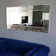 Hopeapeili 130x65 cm - Moderni ja Monipuolinen MDF-seinäpeili, Säädettävä Asennus, Valmiiksi Koottu, Helppo Kiinnitys - Peilit - 8681875708318 - 7