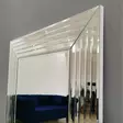 Hopeapeili 130x65 cm - Moderni ja Monipuolinen MDF-seinäpeili, Säädettävä Asennus, Valmiiksi Koottu, Helppo Kiinnitys - Peilit - 8681875708318 - 8