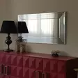 Hopeapeili 130x65 cm - Moderni ja Monipuolinen MDF-seinäpeili, Säädettävä Asennus, Valmiiksi Koottu, Helppo Kiinnitys - Peilit - 8681875708318 - 2