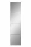 Hopeapeili 20x80 cm - Särkymätön Akryylipinta, MDF-tausta, Helppo Asennus, 4 Osaa, 5 mm Paksuus - Peilit - 8684282469278 - 1