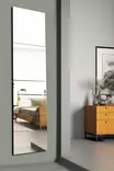Hopeapeili 20x80 cm - Särkymätön Akryylipinta, MDF-tausta, Helppo Asennus, 4 Osaa, 5 mm Paksuus - Peilit - 8684282469278 - 2