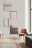 Hopeapeili 20x80 cm - Särkymätön Akryylipinta, MDF-tausta, Helppo Asennus, 4 Osaa, 5 mm Paksuus - Peilit - 8684282469278 - 6