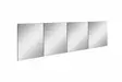 Hopeapeili 20x80 cm - Särkymätön Akryylipinta, MDF-tausta, Helppo Asennus, 4 Osaa, 5 mm Paksuus - Peilit - 8684282469278 - 9