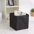 Huopasäilytyslaatikko, musta, 30 cm x 30 cm x 30 cm, kestävä, helppo puhdistaa - Muovilaatikot ja säilytyslaatikot - 8684282555148 - 2