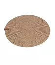 Kaitaliina, luonnonvalkoinen, 37 cm x 37 cm, käsintehty, mukava - Pöytäliinat ja tabletit - 8683743770168 - 1
