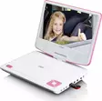 Kannettava 9" DVD-soitin USB-kuulokkeilla ja kiinnikkeellä Vaaleanpunainen / Valkoinen - Televisiot ja mediatoistimet - 8711902044208 - 40
