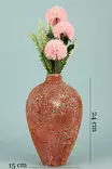 Käsinmaalattu Monivärinen Keraaminen Koristeellinen Ruukku - 15 cm x 24 cm - Elegantti Sisustuselementti - Kukka-amppelit ja maljakot - 8684283435838 - 2